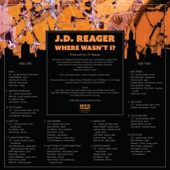 J.D. Reager - Where Wasn't I? - back cover